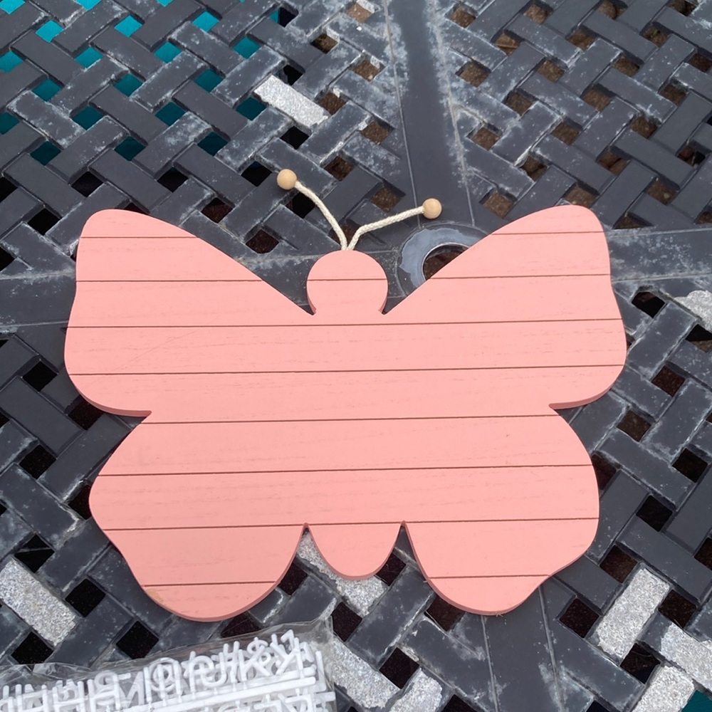 Butterfly message board with letters included never used